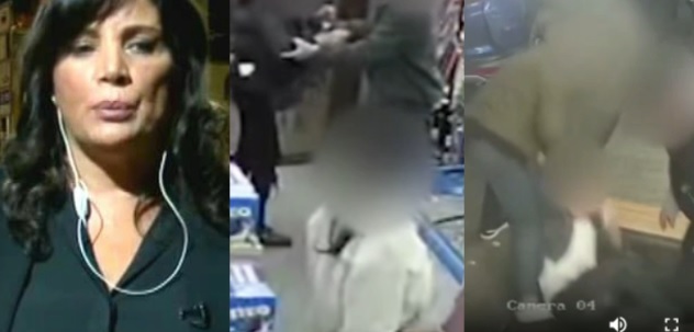 "ბიჭებს დავურეკავ და გავაგლეჯინებ თქვენს თავს შუაში" - კადრები, რომლებშიც ჩანს როგორ გაიყვანეს გარეთ სუპერმარკეტის ორი თანამშრომელი და ფიზიკურად გაუსწორდნენ: დაკავებულია მანჩო გიორგობიანი